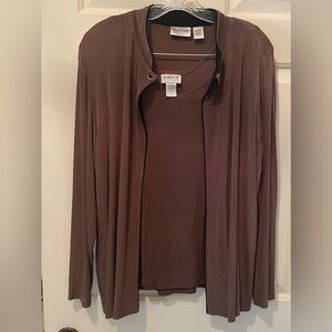 Chico's Brown Women's Cardigan Sweater